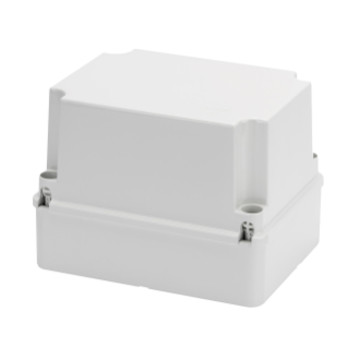 ABZWEIGKÄSTEN  MIT HOHEM SCHRAUBDECKEL - IP56 -  INNEN-ABMESSUNGEN 300X220X180 - OHNE KABELEINFÜHRUNGEN - GWT960ºC - GRAU RAL 7035