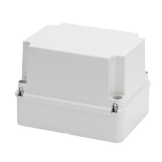 JUNCTION BOX WITH DEEP SCREWED LID - IP56 - INTERNAL DIMENSIONS 380X300X180 - SMOOTH WALLS - GREY RAL 7035