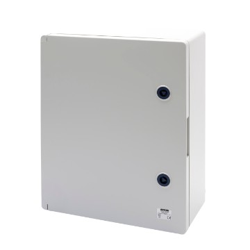 Quadros estanques com porta cega dotada de fechadura - Cinza RAL7035