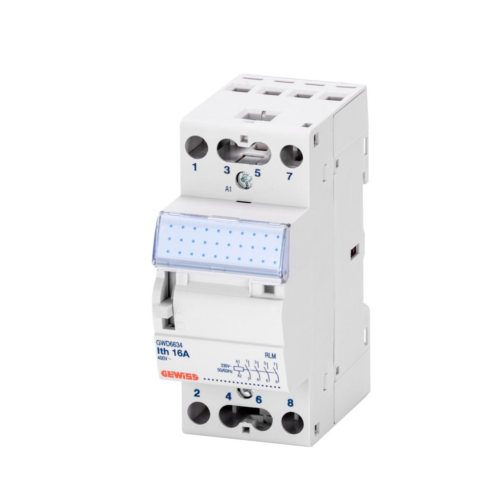  rele' monoestable - 16a - 4 1na - 12v ac - 2 módulos