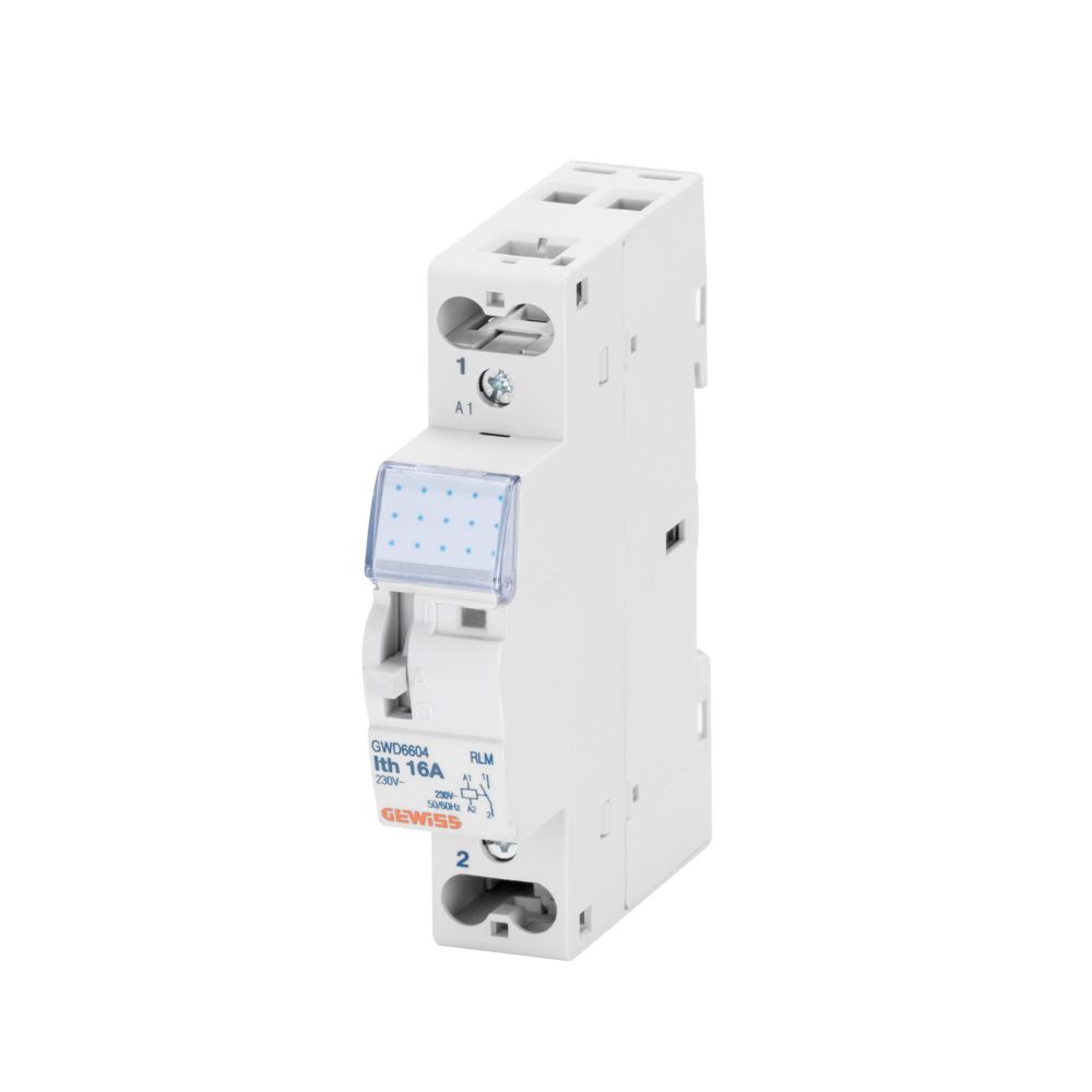  releu de instalare - 16a - 1 comutator 8v c.a. - 1 modul