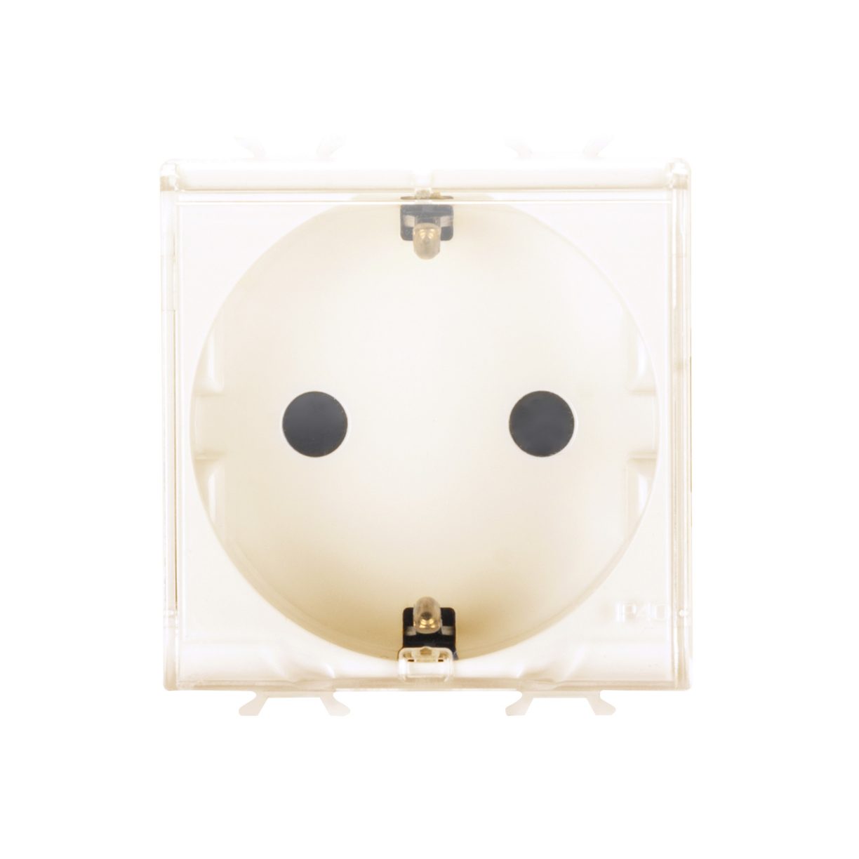 GERMAN STANDARD SOCKET-OUTLET 250V ac - 2P+E 16A - 2 MODULES - WITH ...