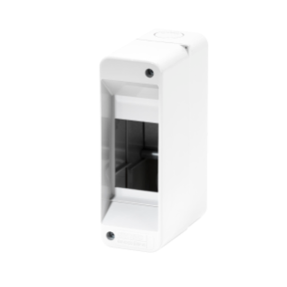 ENCLOSURE PRE-ARRANGED FPR TERMINAL BLOCK - WITH DOOR - WALLS WITH PERFORATION CENTER - 2 MODULES - IP40