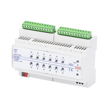 Atuador 6/12 canais 8 AX KNX comando manual - IP20 - calha DIN