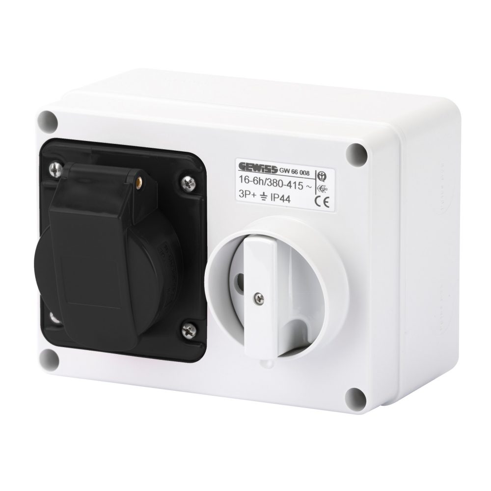 pevná blokovaná horizontální zásuvka – s dnem – bez základny držáku pojistky – 3p+n+e 32 a 480-500 v – 50/60 hz 7h – ip44