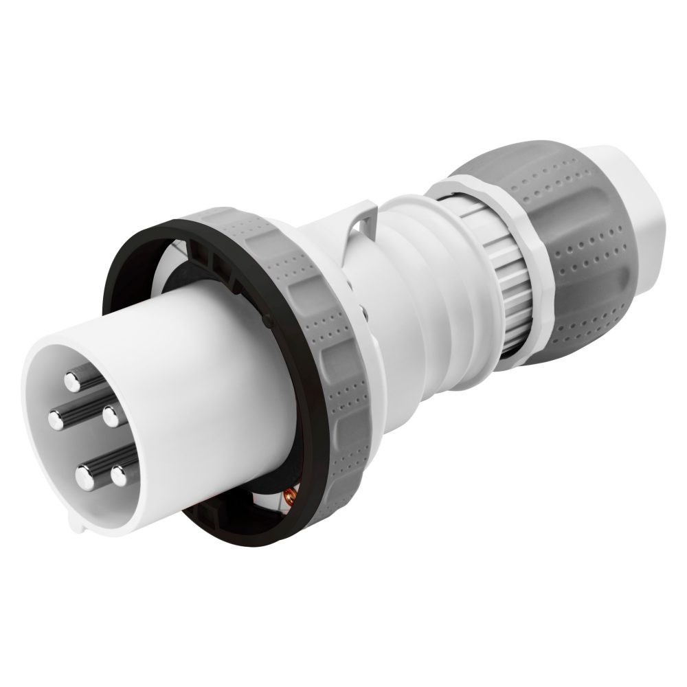 straight plug hp - ip66/ip67/ip68/ip69 - 2p+e 125a 480-500v 50/60hz - black - 7h - mantle terminal