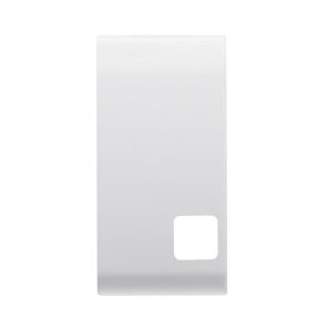 tasto intercambiabile per pulsantiera - da completare con lente - 1 modulo - bianco satinato - chorusmart