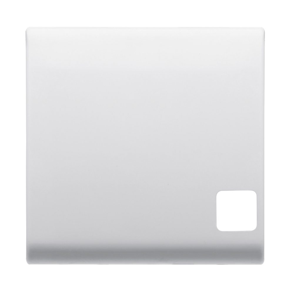  tasto intercambiabile per pulsantiera - da completare con lente - 2 moduli - bianco satinato - chorusmart
