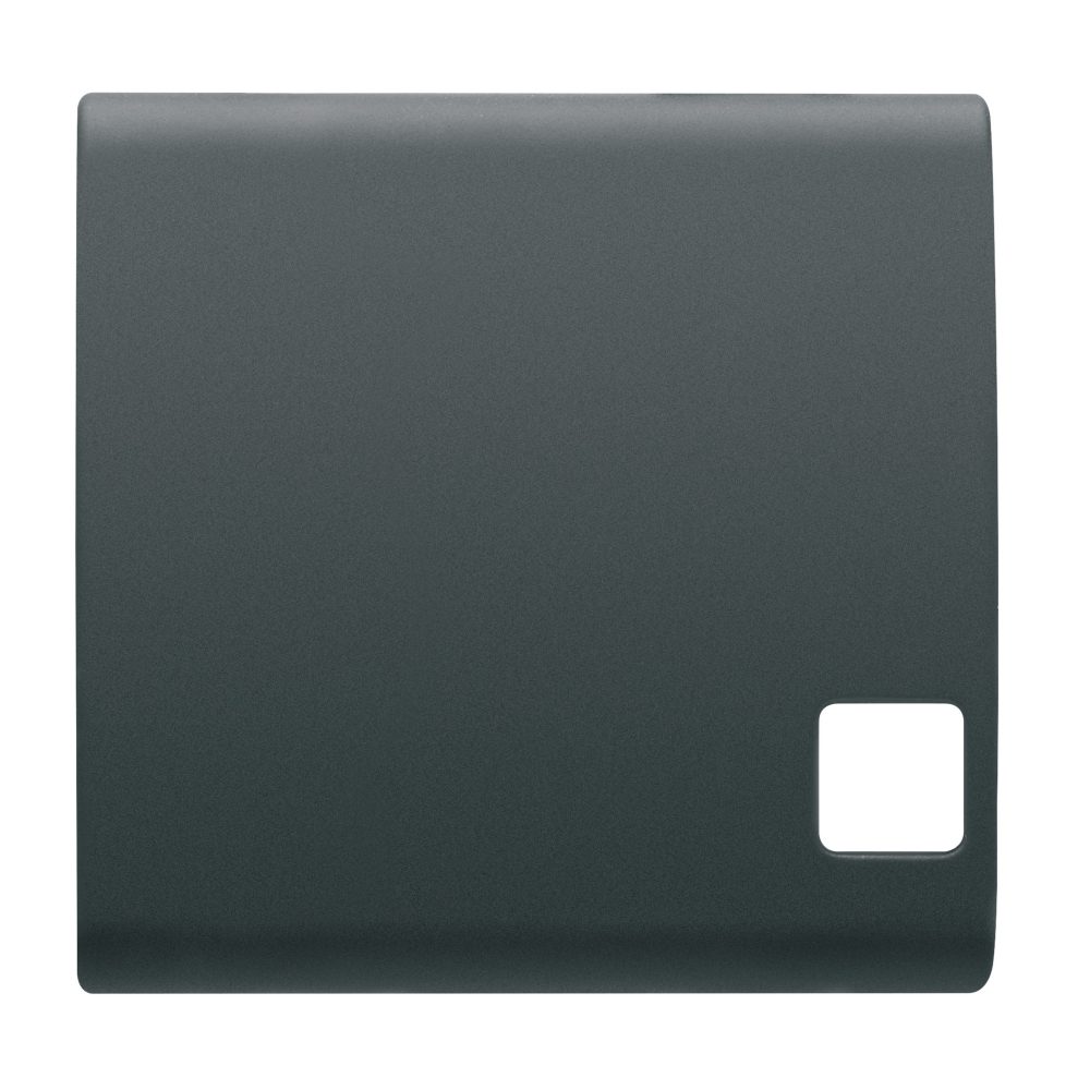  tasto intercambiabile per pulsantiera - da completare con lente - 2 moduli - nero - chorusmart