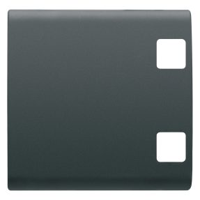 tasto intercambiabile per pulsantiera - da completare con 2 lenti - 2 moduli - nero - chorusmart