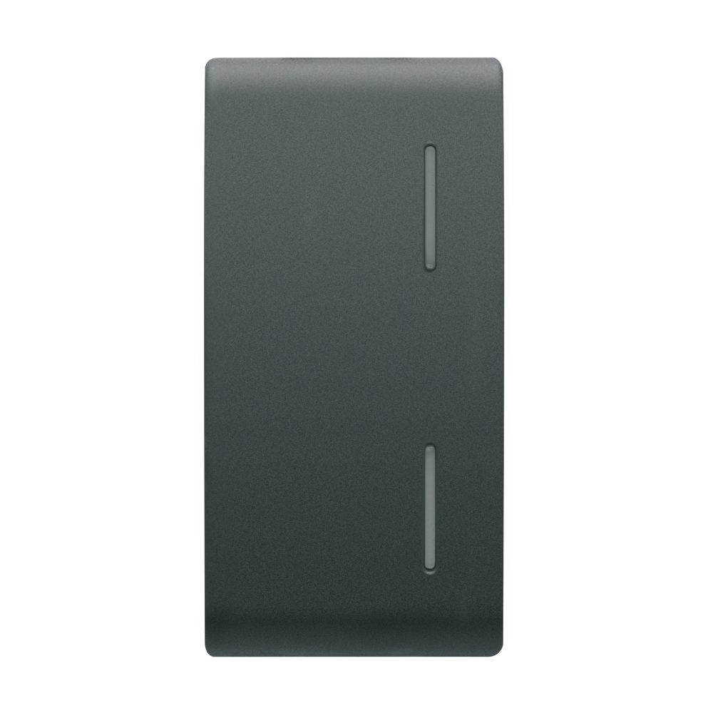  replaceable button key for push-button panel - with 2 diffusers - 1 module - black - chorusmart