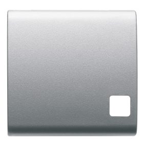 CSERÉLHETŐ BILLENTYŰ NYOMÓGOMBOS PANELHEZ - JELZŐFÉNYEZHETŐ SZIMBÓLUM LENCSÉVEL SZERELENDŐ - 2 MODULOS - TITÁNIUM - CHORUSMART