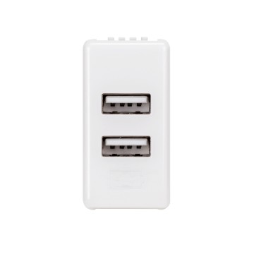 Double USB power supply for electronic devices Double USB power supply for electronic devices