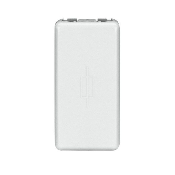  PORTAFUSIBILE - 250V ac - 16A - 1 MODULO - SYSTEM WHITE