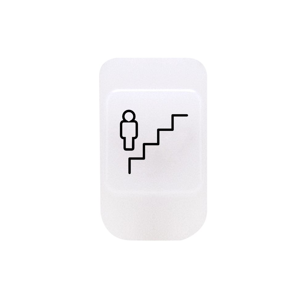  lens with illuminable symbol - stair light