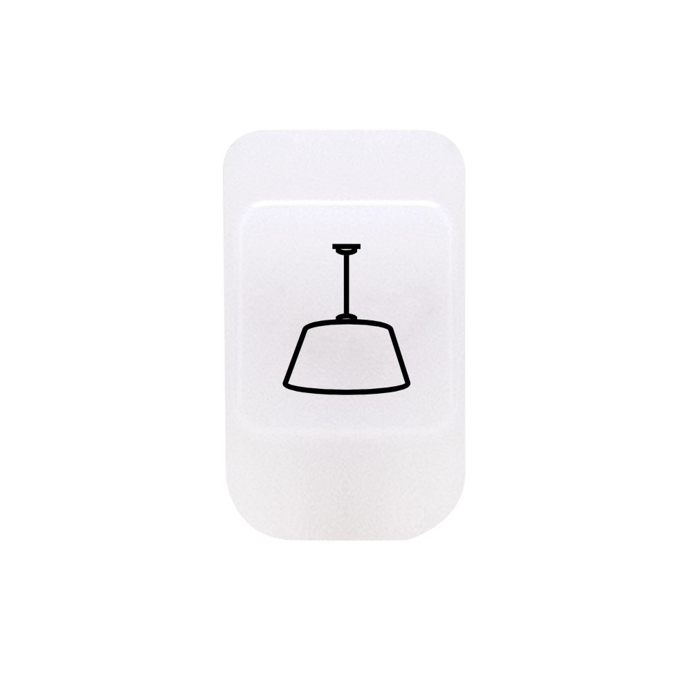  lens with illuminable symbol - ceiling light