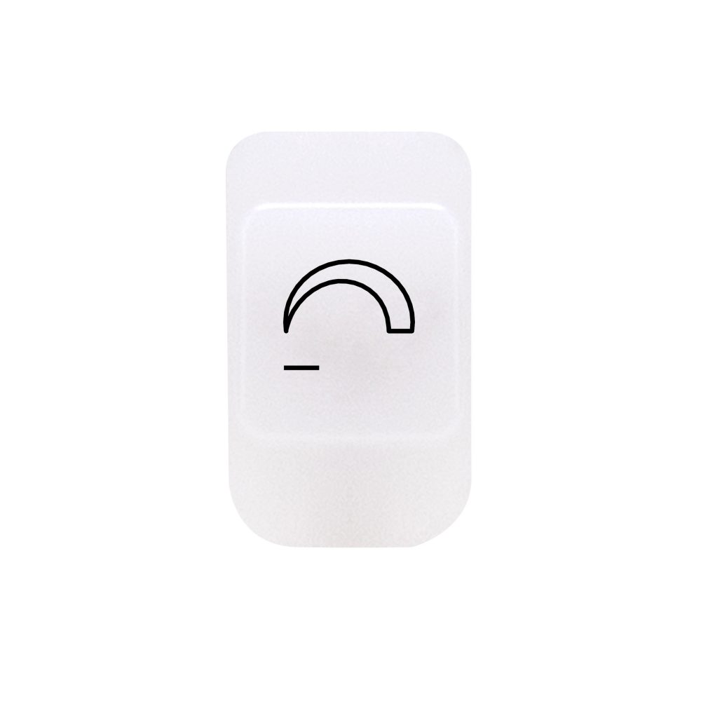  lente con simbolo illuminabile - dimmer decremento