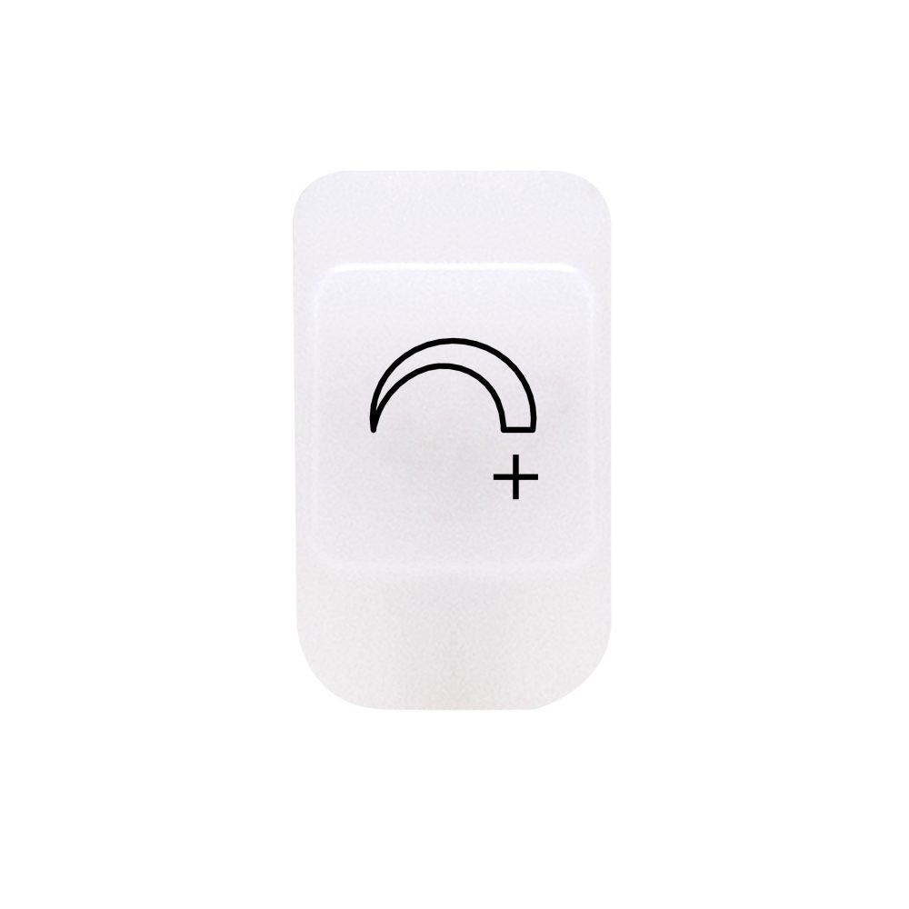  lens with illuminable symbol - dimmers increase