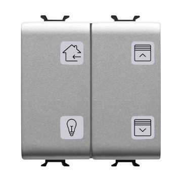 KNX 4-channel push-button panels with interchangeable symbols