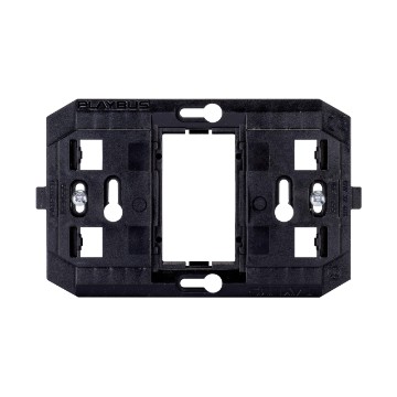 Supporti in materiale isolante per installazione di placche PLAYBUS / PLAYBUS YOUNG su scatole quadrate/rettangolari Supporti in materiale isolante per installazione di placche PLAYBUS / PLAYBUS YOUNG su scatole quadrate/rettangolari