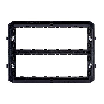  SUPPORT EN PLASTIQUE POUR INSTALLATION PLAQUES PLAYBUS/PLAYBUSYOUNG - 12 POSTES (6+6 SUPERPOSÉS) - BLEU - PLAYBUS