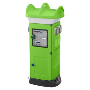 qmc63b - cablato - bifacciale - 4 prese civili 16a - ip55 - verde