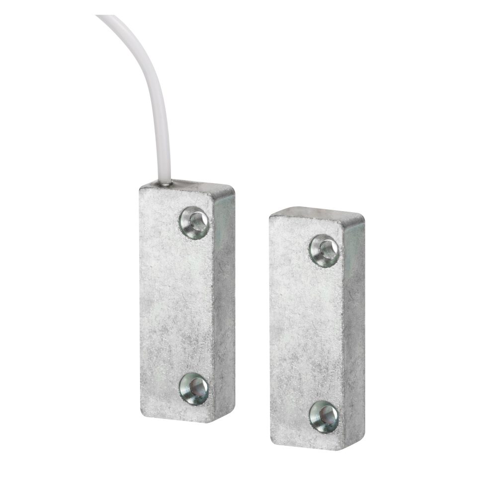 contatto magnetico a vista - in metallo - installazione a parete - antintrusione a radiofrequenza - alluminio