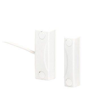  CONTATTO MAGNETICO - A VISTA - IN PLASTICA - INSTALLAZIONE A PARETE - ANTINTRUSIONE A RADIOFREQUENZA - BIANCO