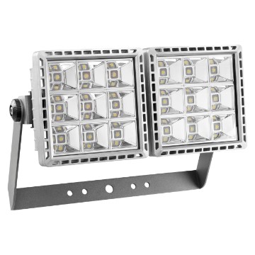 Projecteur moyenne puissance en aluminium moulé - 2 modules - Équivalent à 400 W MT - IP66 - Classe I
