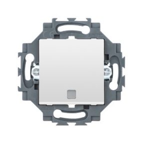 ONE-WAY SWITCH 1P 250V ac - QUICK WIRING TERMINALS - 10AX - BACKLIT - WITH REPLACEABLE LENS - WHITE - DAHLIA