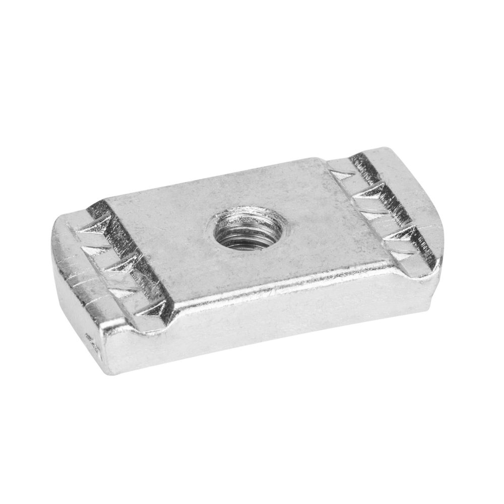  nut for 41 rail - m8 - finishing hdg
