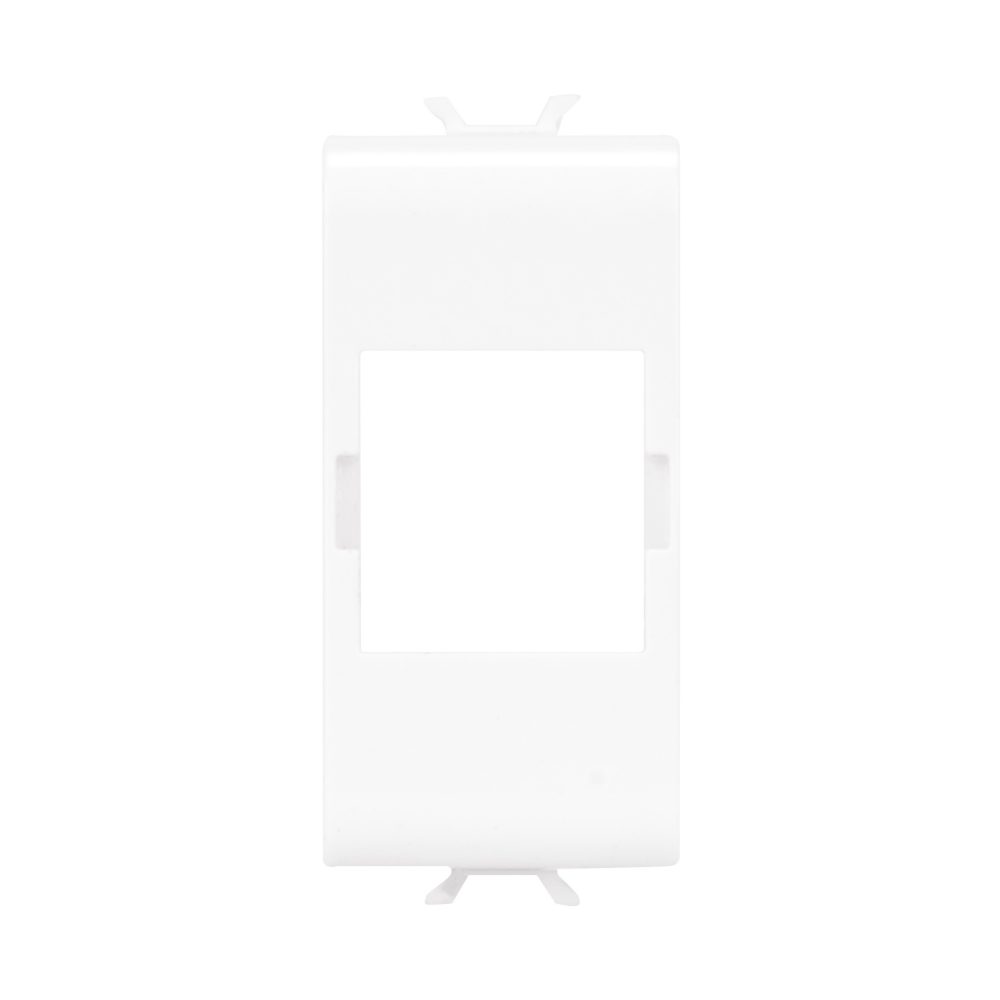  zentralplatte für rj45-module - typ systimax commscope - 1 modul - weiss satiniert - chorusmart