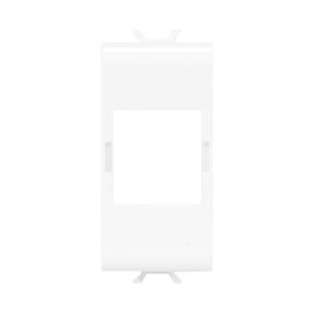 adaptateur pour positionner des connecteurs de données - commscope type systimax - 1 module - blanc satin - chorusmart