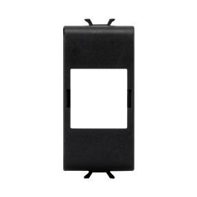 adaptateur pour positionner des connecteurs de données - commscope type systimax - 1 module - noir satin - chorusmart