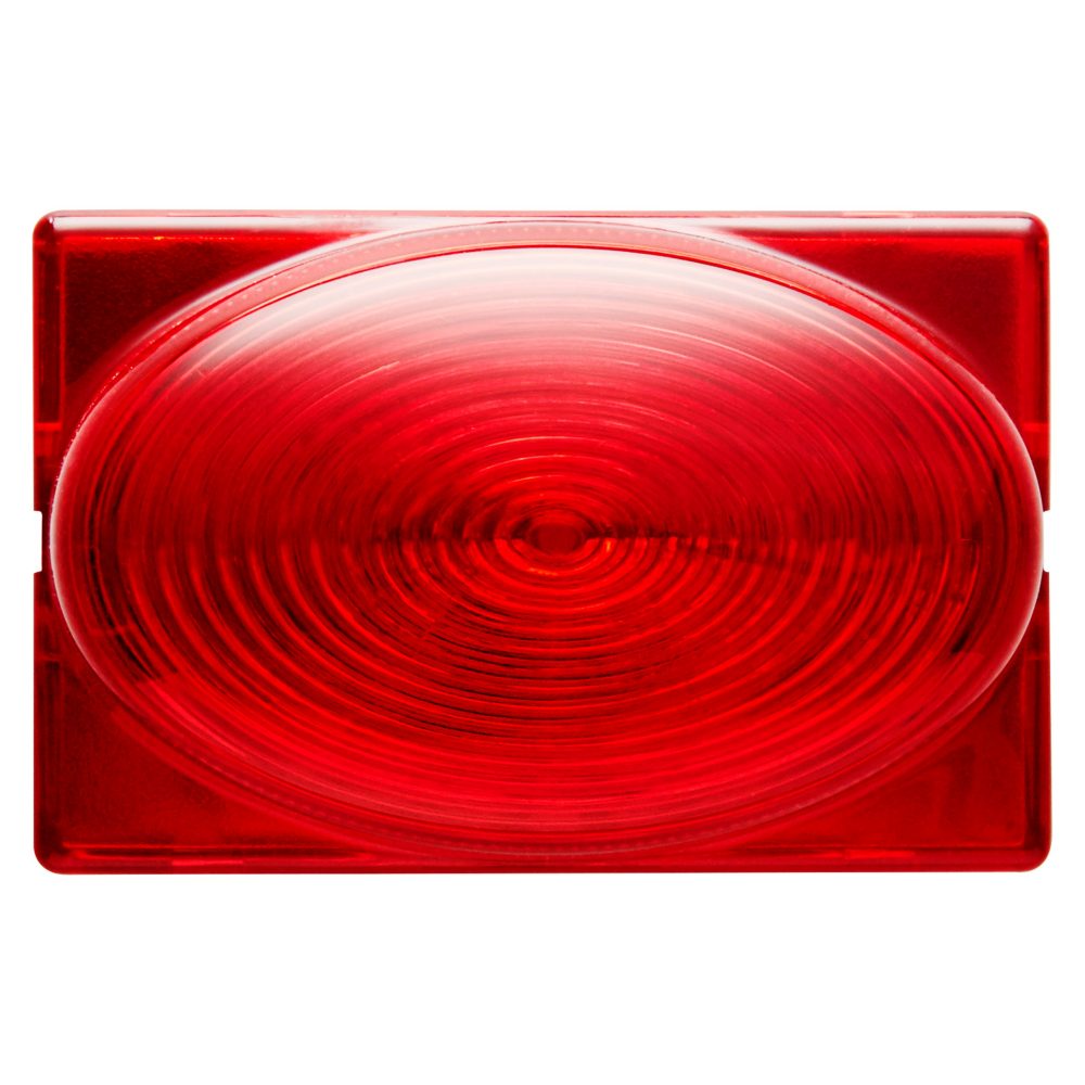  treppenstufenleuchten mit kalotte vorstehend - 12/24v - rot - 3 module - system