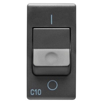  LEITUNGSSCHUTZSCHALTER 230V ac - 1P+N 10A 3kA C-CHARAKTERISTIK - 1 MODUL- SYSTEM WHITE
