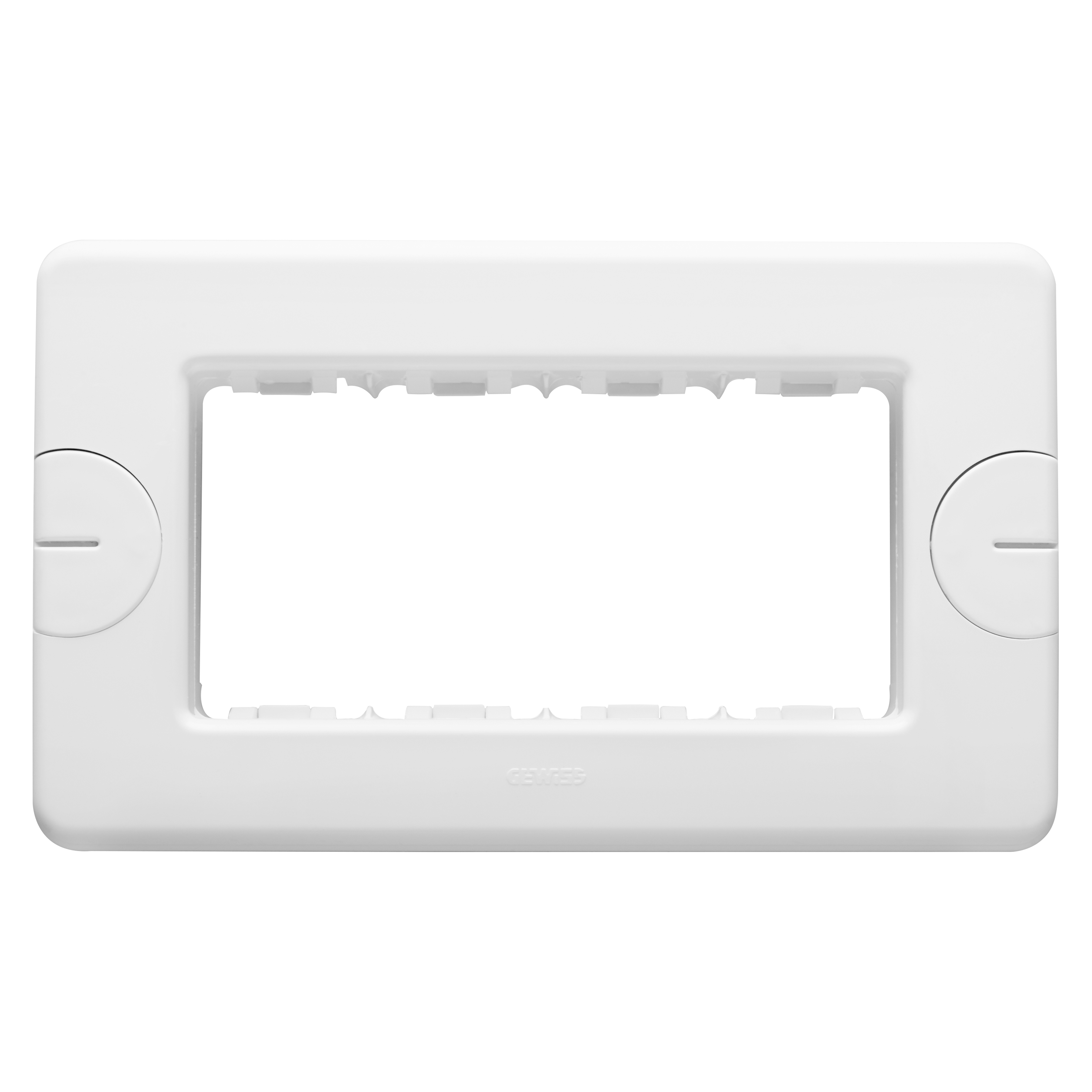 GEWISS Placca Top System 4 Posti - Bianco Nuvola, Tecnopolimero Lucido - Foto 4