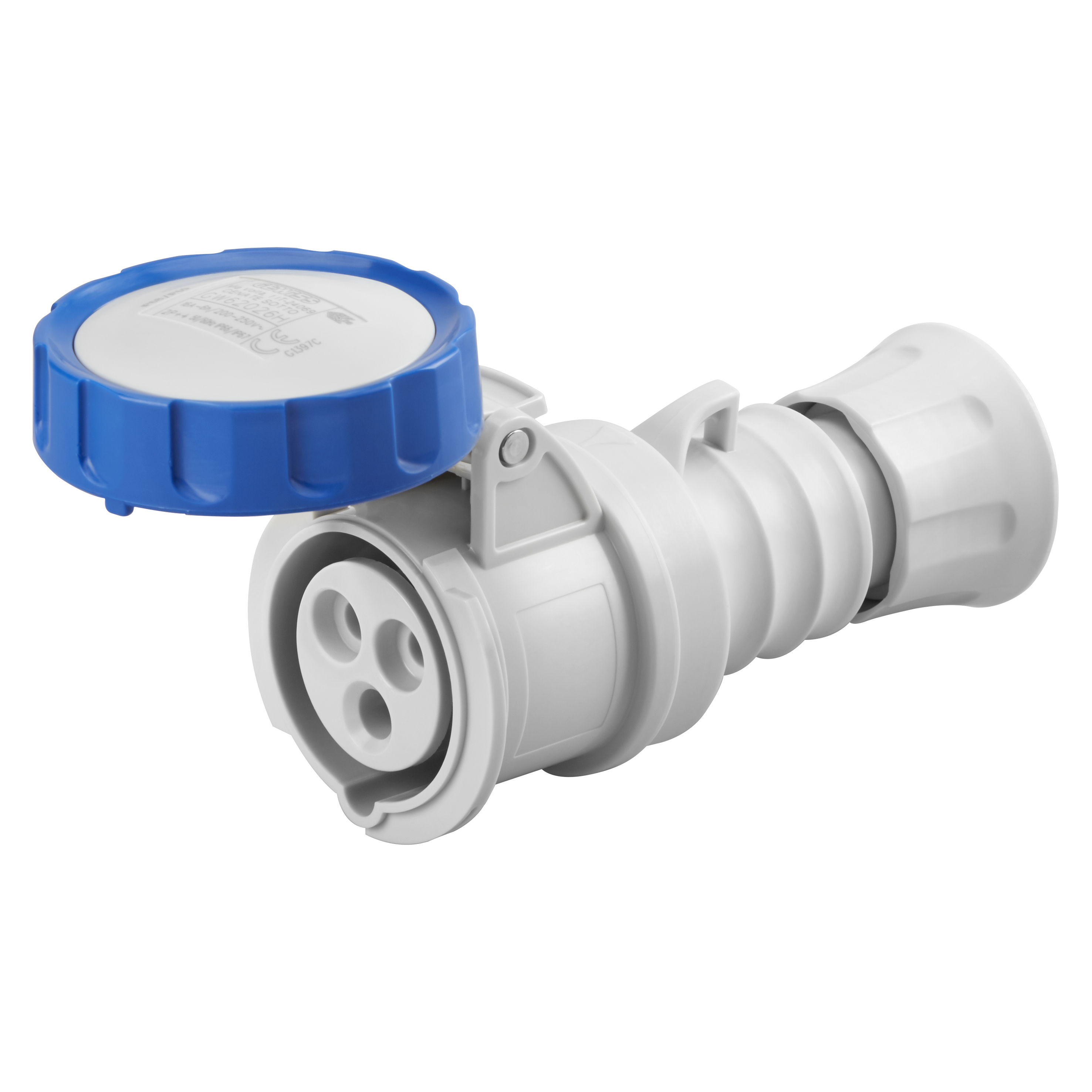 STRAIGHT CONNECTOR HP - IP66/IP67/IP68/IP69 - 2P+E 32A 200