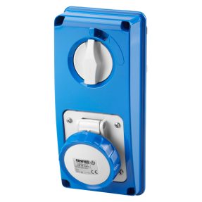 base fija interbloqueadas vertical - sin fondo - sin base portafusibles - 2p+t 16a 200-250v - 50/60hz 6h - ip67