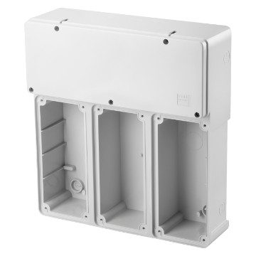 BASE MODULAIRE 3 PRISES INTERVERROUILLÉES 16/32A SBF IP55