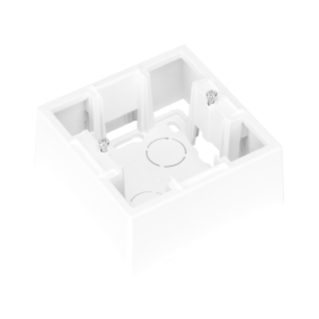 WALL MOUNTING BOX FOR DAHLIA PLATE - 1 GANG - WHITE