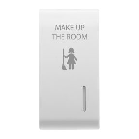 austauschbarer taster - mit diffusor - mur - 1 modul - weiss satiniert - chorusmart