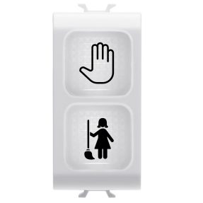 doppelte kontrollleuchte - opal - dnd+mur - 1 modul - weiss satiniert - chorusmart