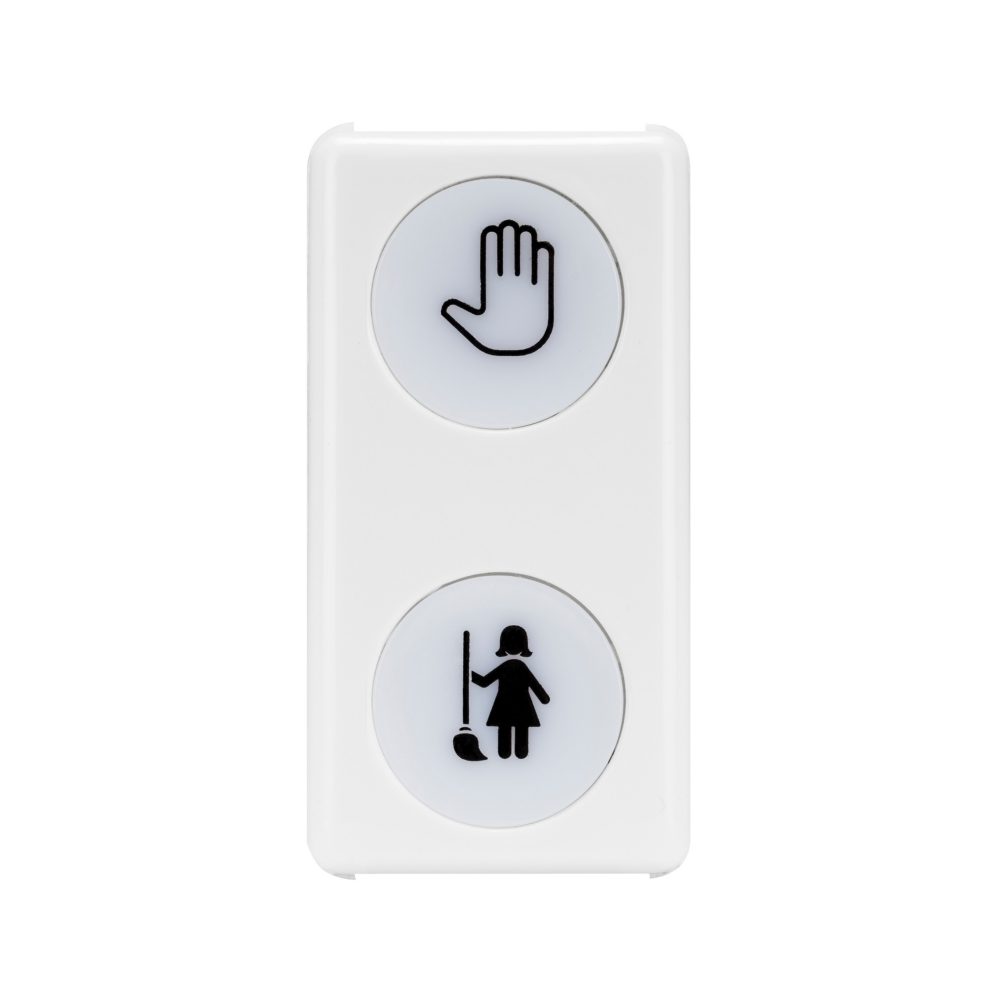  double indicator lamp - opal - dnm+mur - 1 module - system white