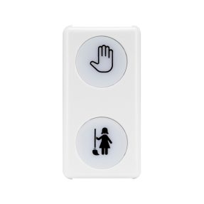 double indicator lamp - opal - dnm+mur - 1 module - system white