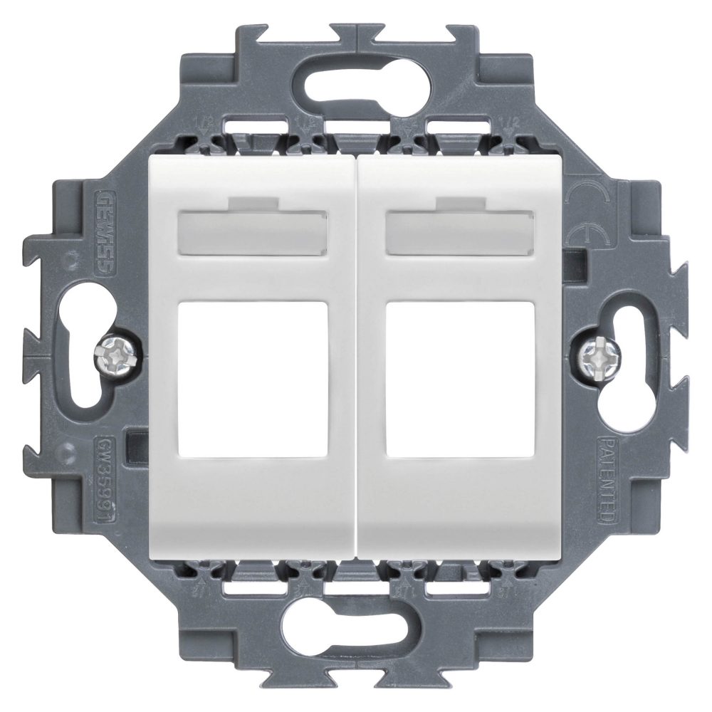 cont vacio dbl 2 rj45 keystone dahlia/bl