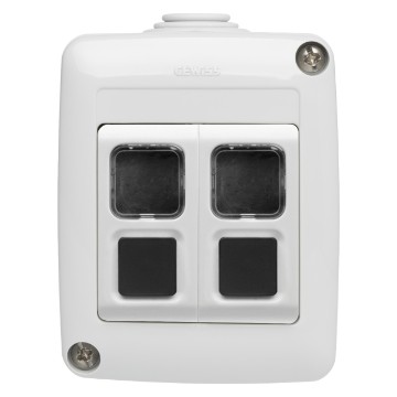 Receptor doble de 1 canal - IP40 Receptor doble de 1 canal - IP40