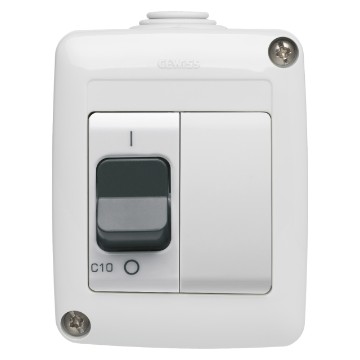 Interruptores automáticos magnetotérmicos - curva C - 230 V AC - IP40 Interruptores automáticos magnetotérmicos - curva C - 230 V AC - IP40
