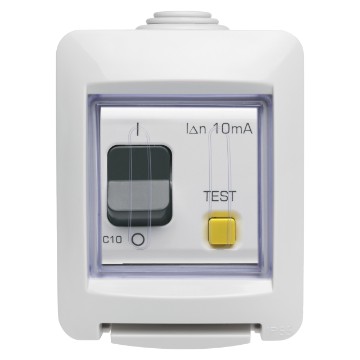 Interruptores automáticos magnetotérmicos diferenciales - curva C - clase A - 230 V AC - IP55 Interruptores automáticos magnetotérmicos diferenciales - curva C - clase A - 230 V AC - IP55