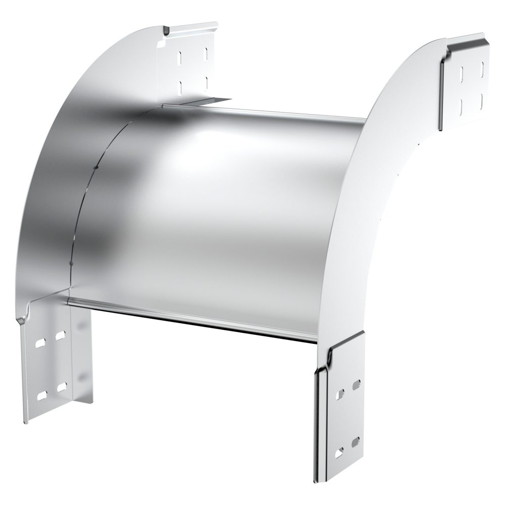  coude convexe 90° - non perforée - brn95 np - largeur 155mm - rayon 150° - finition z275